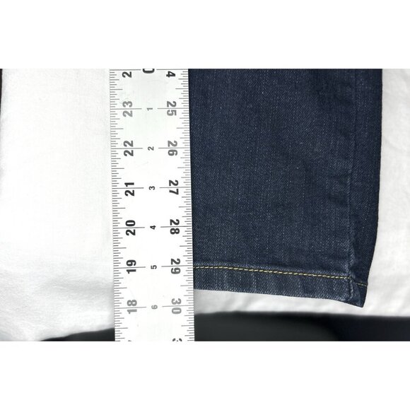 MICHAEL KORS Dark Wash Jeans Women’s 10 Mid Rise Skinny Denim Classic Clean Girl - Picture 7 of 12